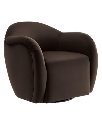 Compose Performance Velvet Swivel Armchair