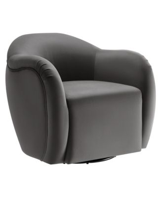 Compose Performance Velvet Swivel Armchair
