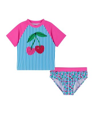 Girls' Short Sleeve Rashguard Set - Little Kid