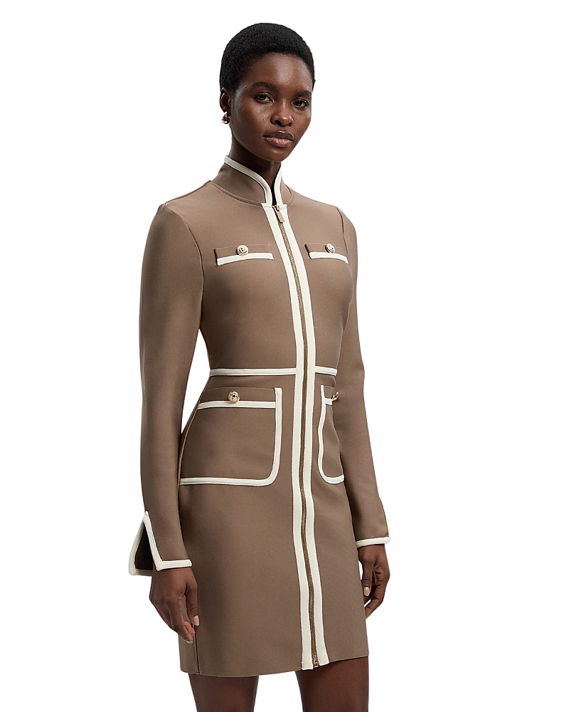 Karen Millen Bandage Military Piping Mini Dress