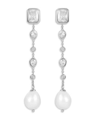 Gleaming Gem Linear Drop Earrings