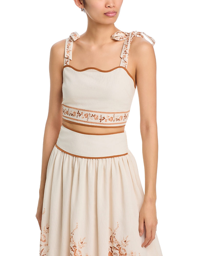 Moon River Floral Crop Top