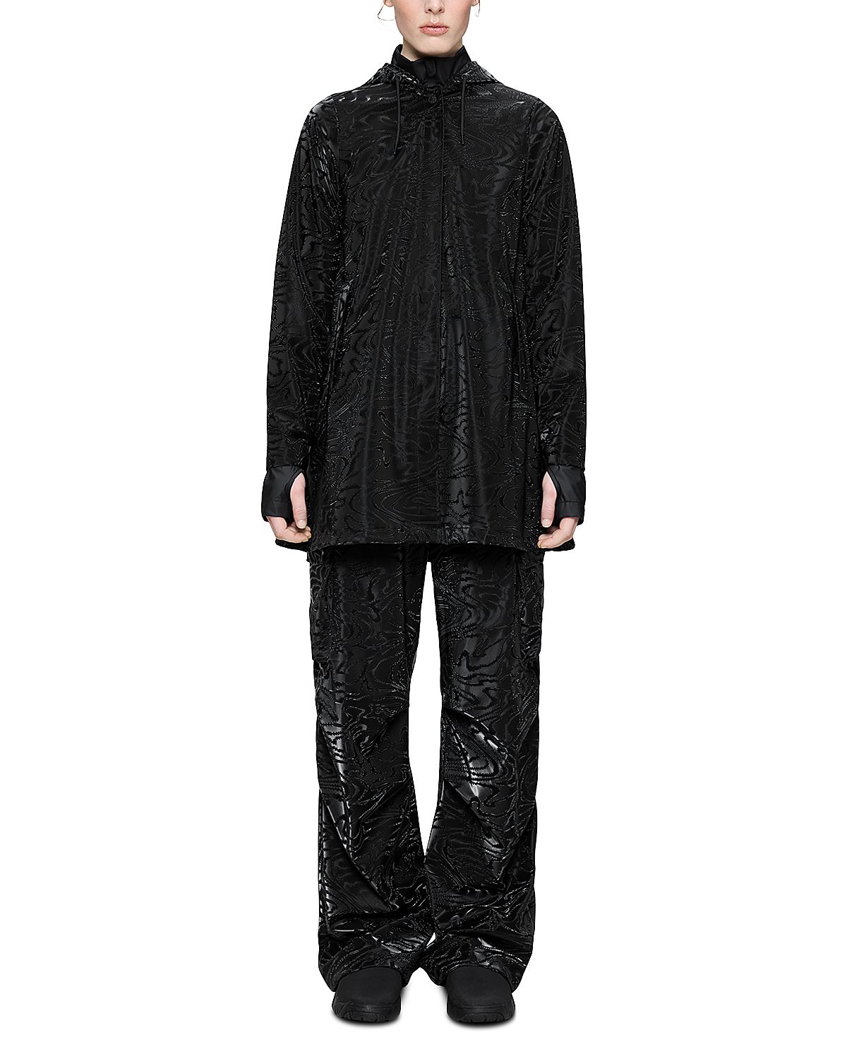 Rains Hooded A-Line Rain Jacket