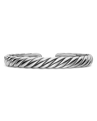 Sculpted Cable Flex Bracelet in Sterling Silver, 7.5mm