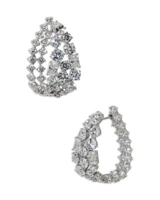 Mojito Crystal Hoop Earrings