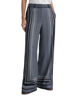 Anna Wide Leg Printed Trousers