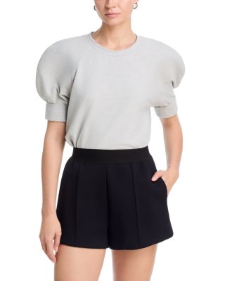 Short Sleeve Bomber Sweatshirt