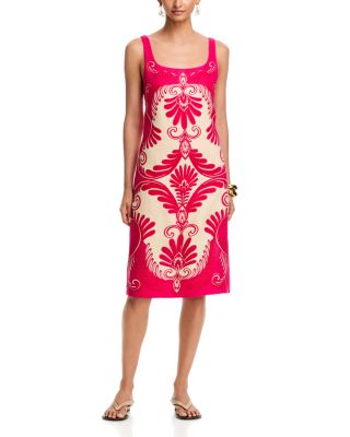 Spring Arabesque Midi Dress