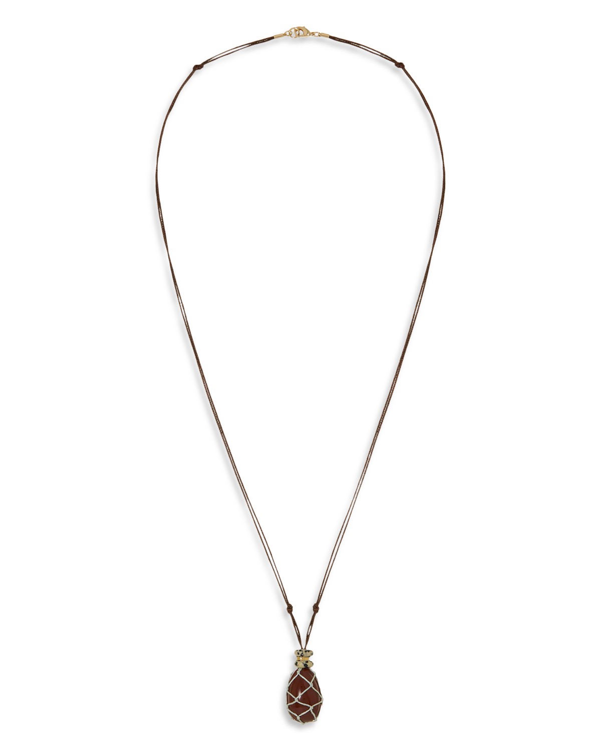 The Netted Stone Pendant Necklace, 30"