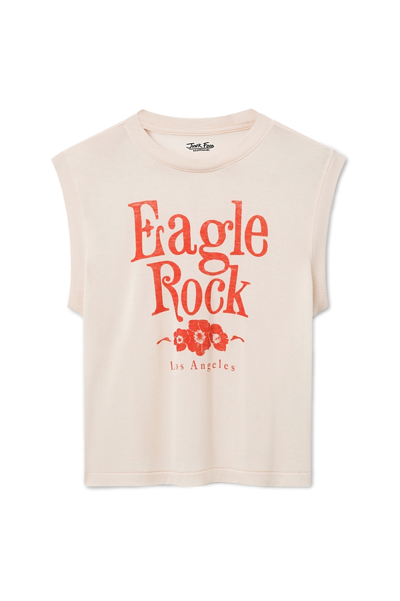 Junk Food Clothing Women's Eagle Rock Vintage Tissue Tank