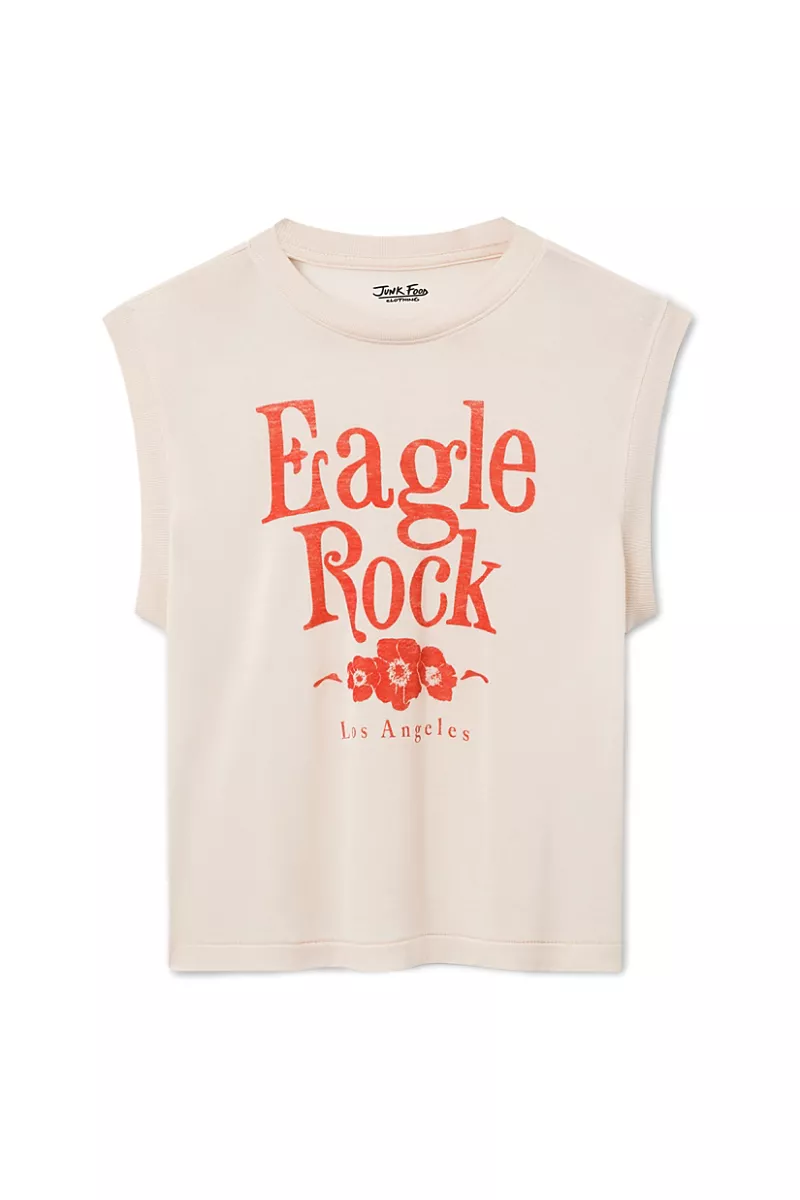 Junk Food Clothing Women's Eagle Rock Vintage Tissue Tank