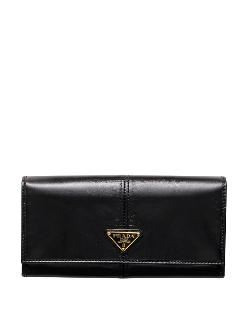 Prada Large Leather Wallet · OS