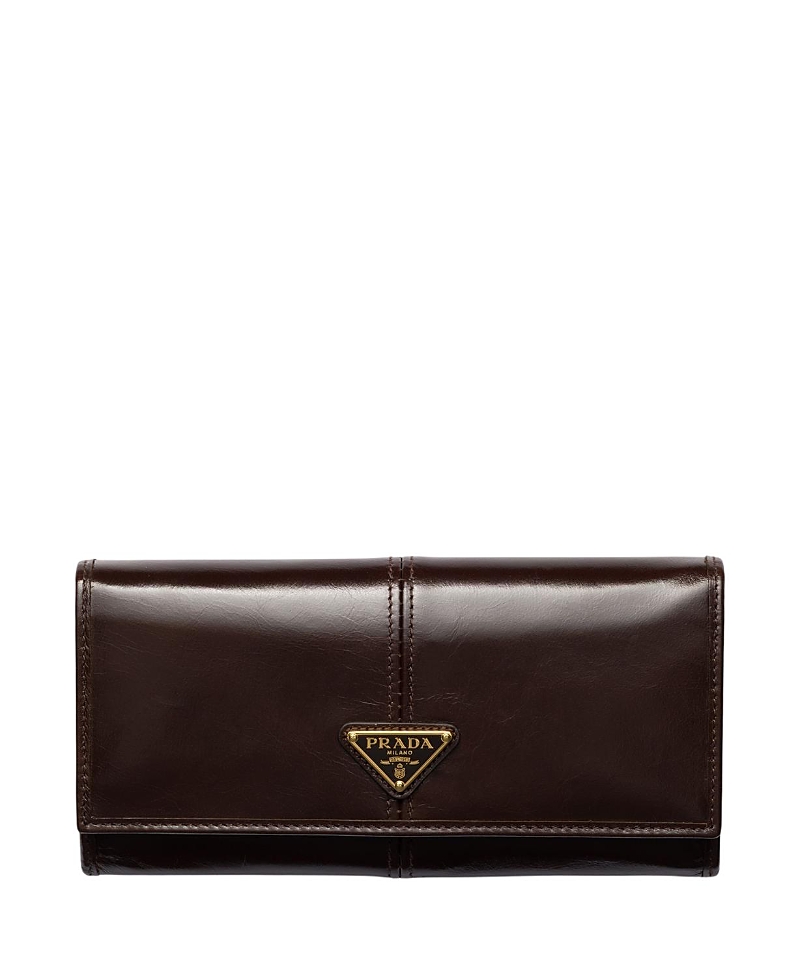 Prada Large Leather Wallet · OS
