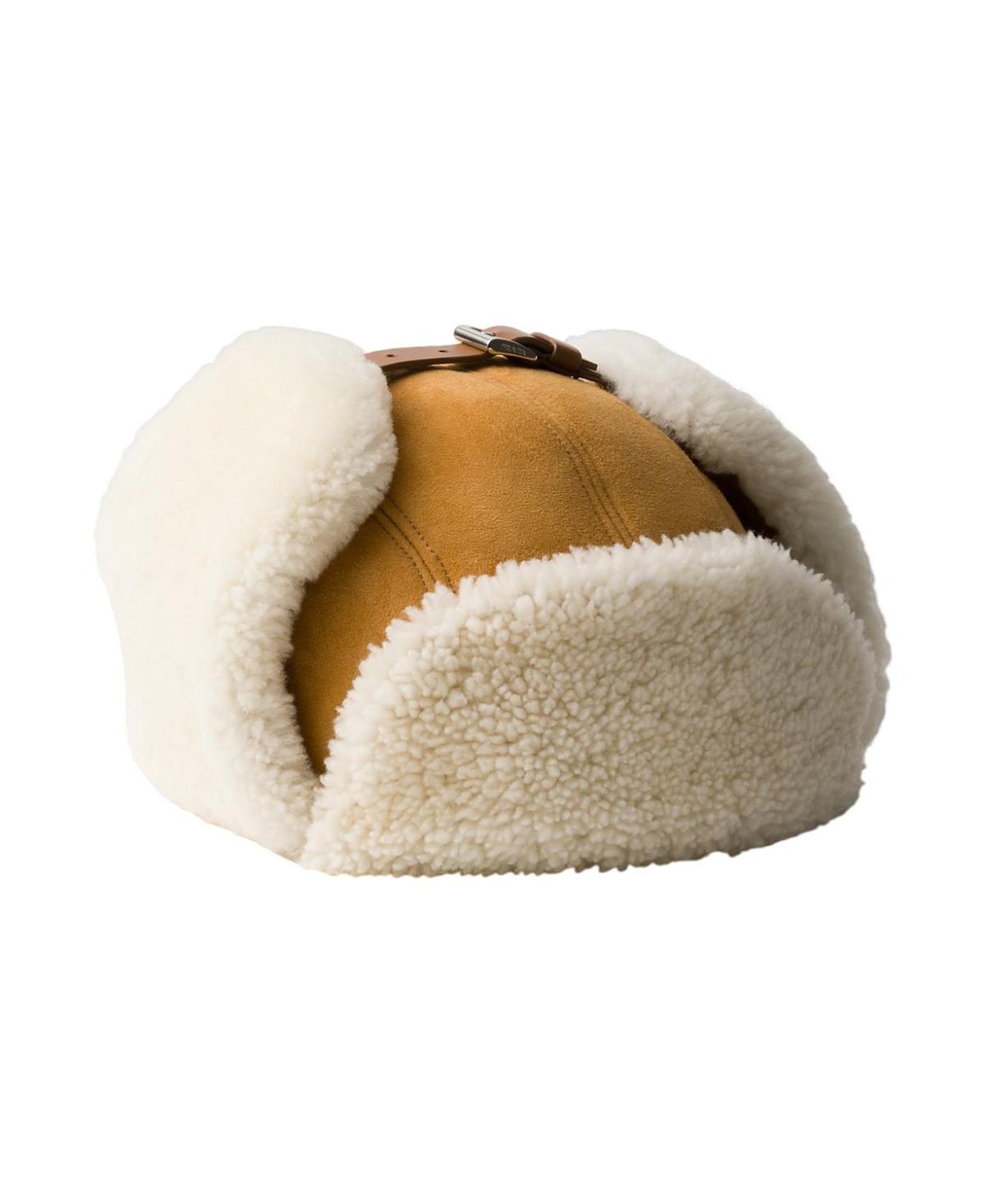 Prada Suede Shearling Trapper Hat