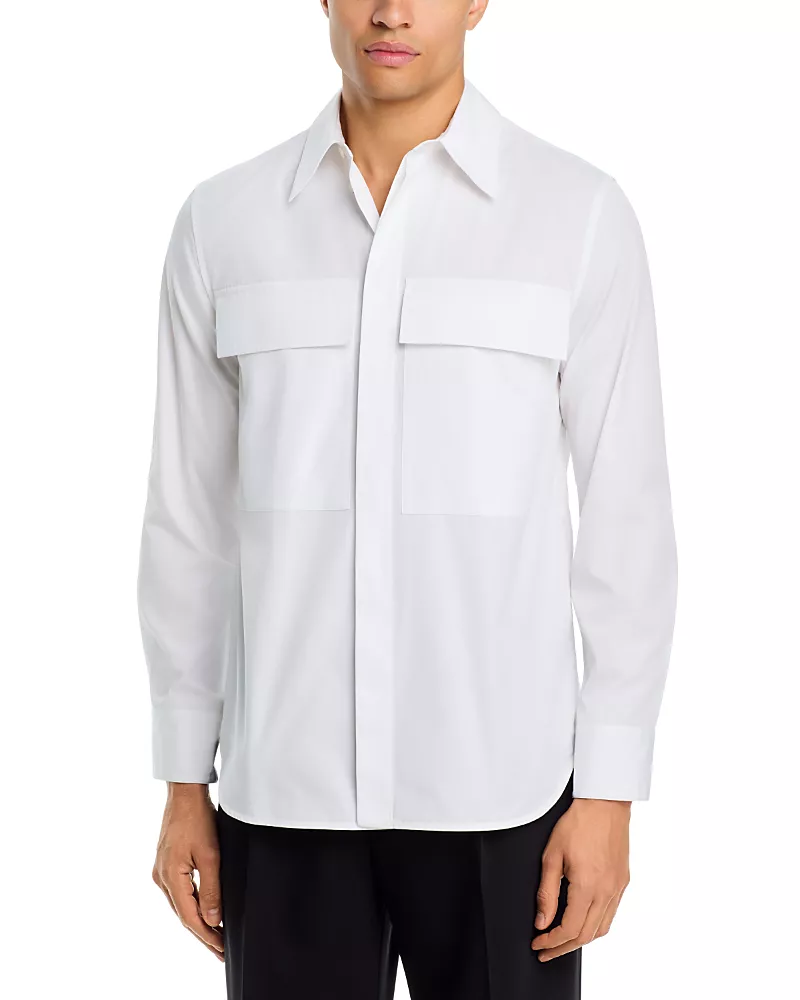 Jil Sander Point Collar Pocket Shirt