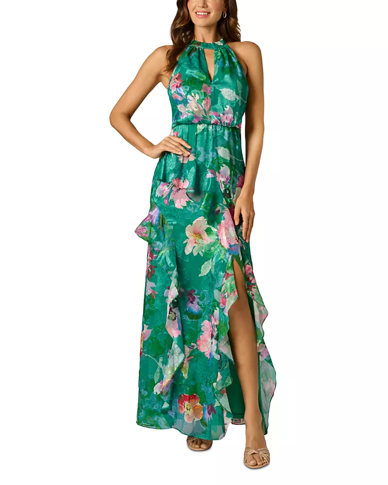 Adrianna Papell Printed Mermaid Dress