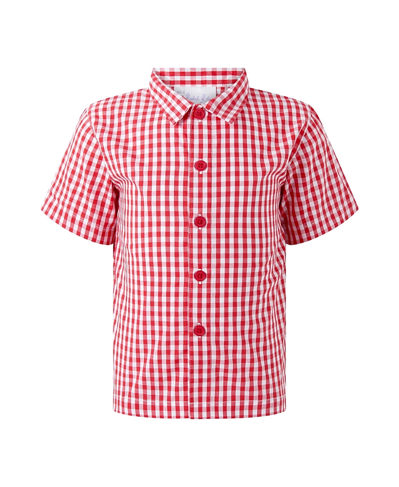 Rachel Riley Boys' Gingham Shirt - Little Kid, Big Kid