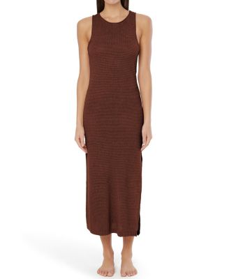 Linen Knit Scoop Back Maxi Dress