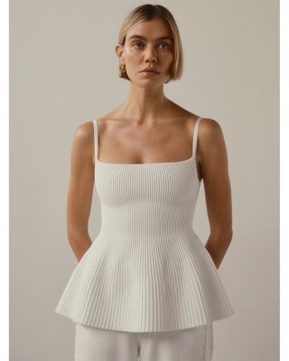 Sleeveless Peplum Top - Bloomingdale's