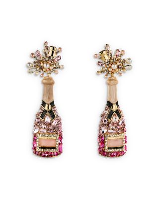 Pop the Bubbly Rose Stud Earrings