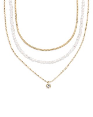Rue Mixed Chain Necklaces, Set of 3