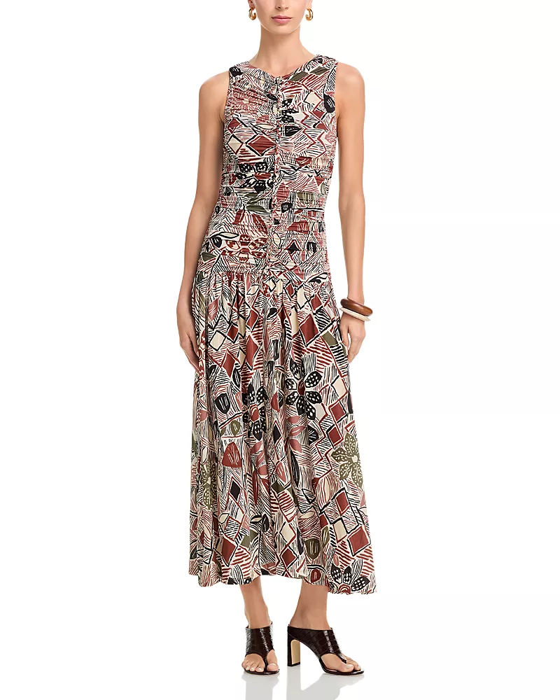 Farm Rio Rustic Flowers Dress