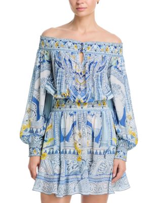 Off-the-Shoulder Short Dress