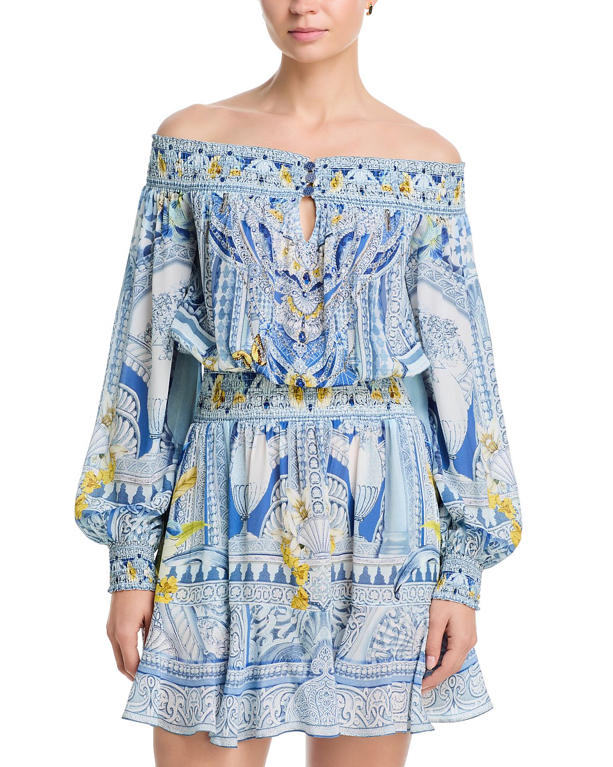 Camilla Off-the-Shoulder Short Dress