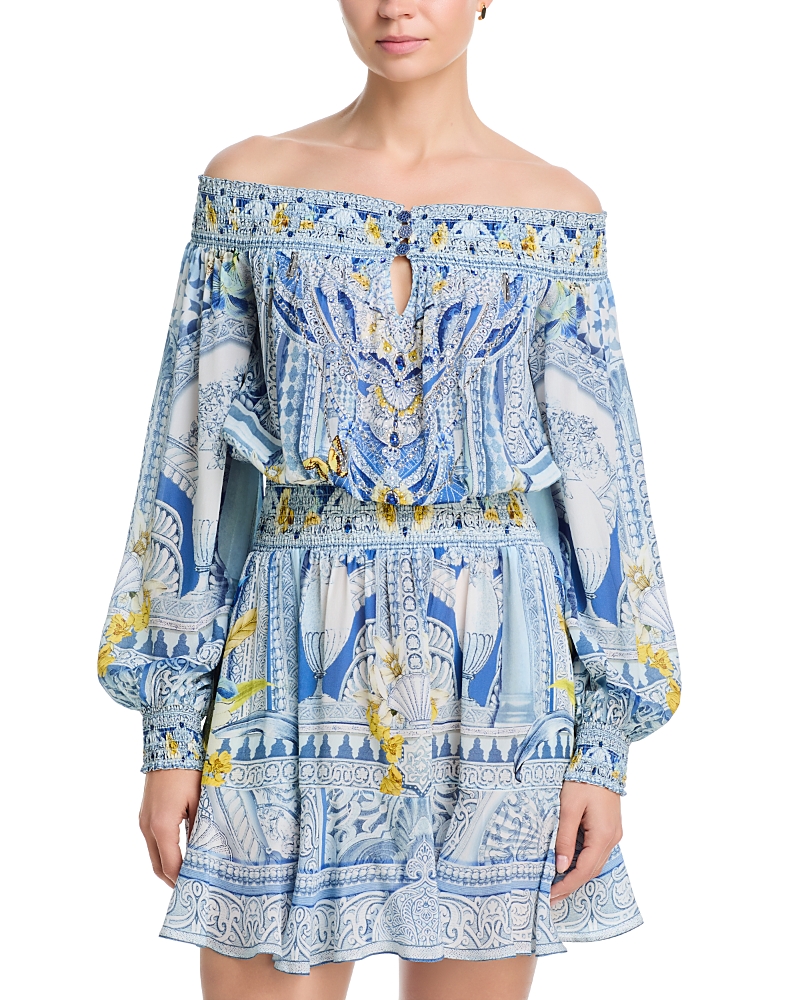 Camilla Off-the-Shoulder Short Dress