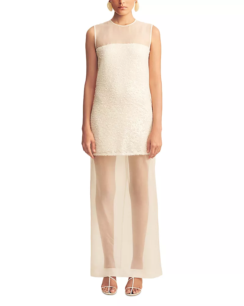 Shona Joy Opalite Sequined Maxi Dress