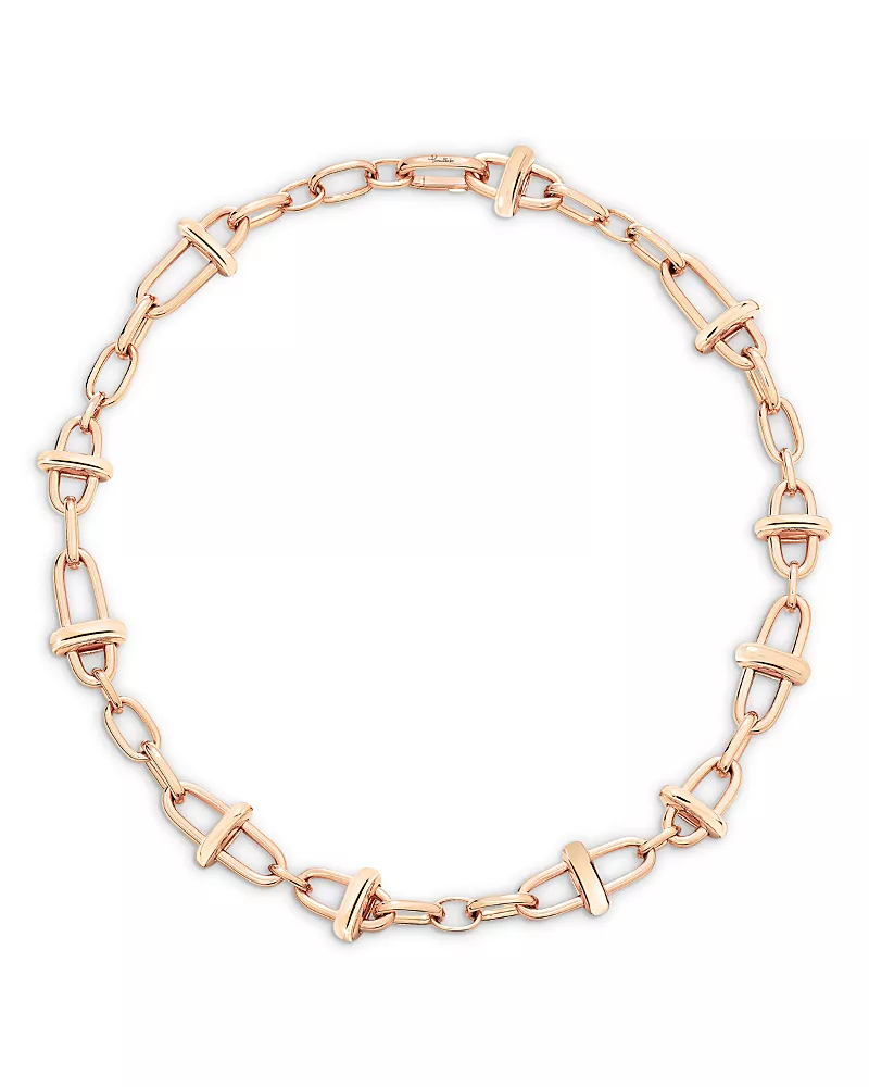 Pomellato 18K Rose Gold Iconica Open Link Chain Necklace, 17.3