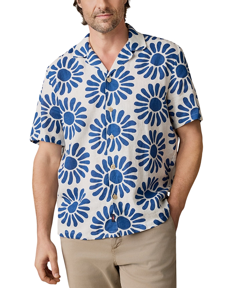 Faherty Relaxed Fit Sun Pattern Shirt