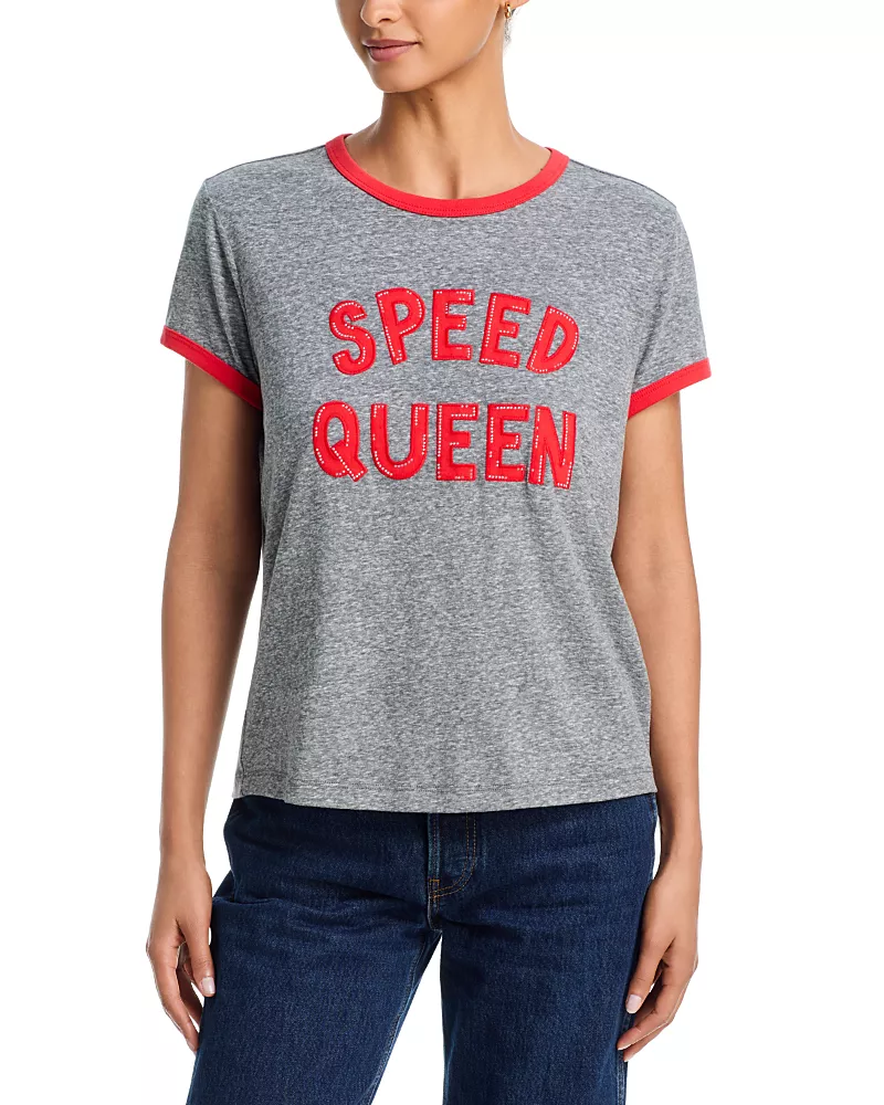 Mother The Boxy Goodie Goodie Ringer Tee