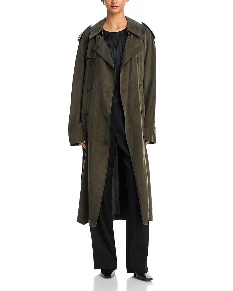 Helmut Lang Fluid Double Breasted Trench Coat