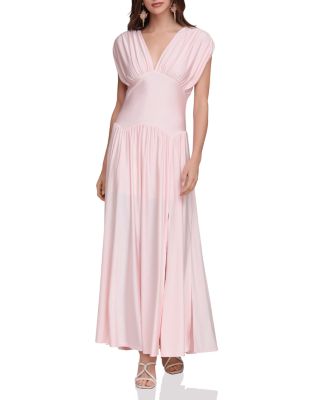 Shirred Jersey Maxi Dress