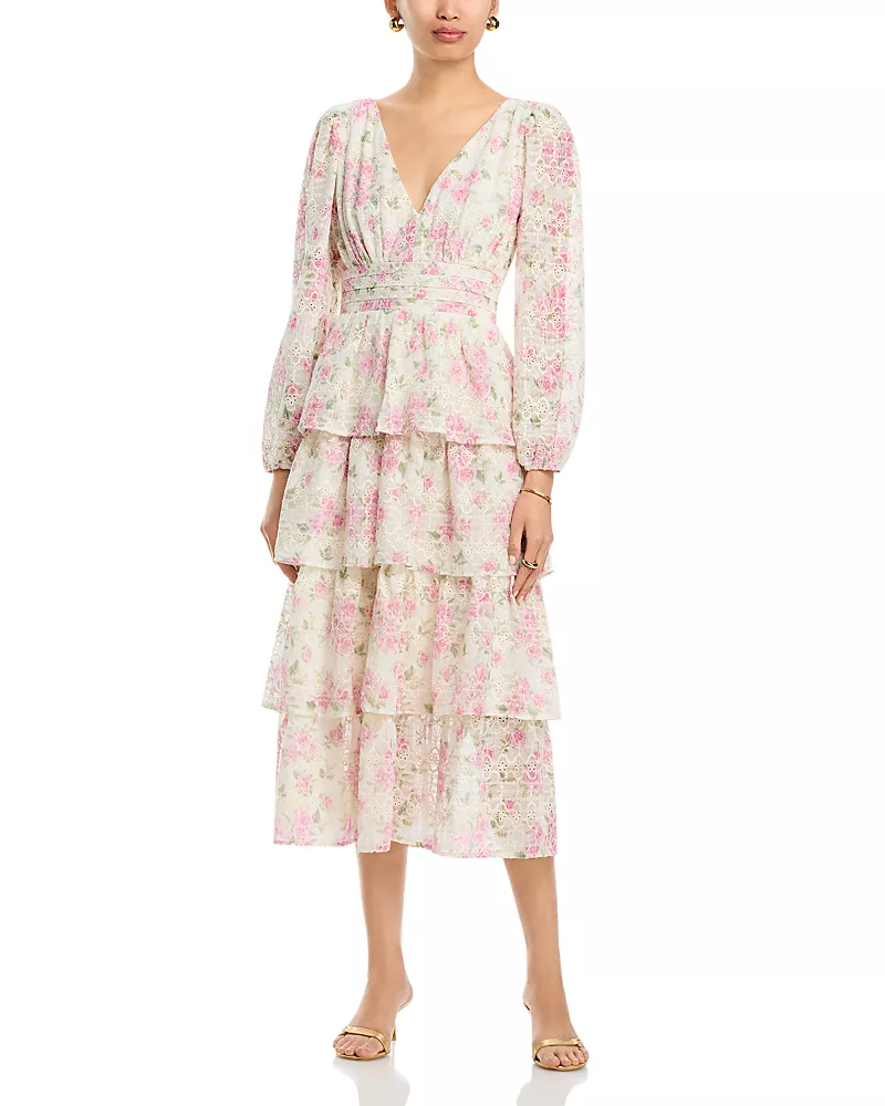 Layered with Love Eliana Floral Embroidered Dress