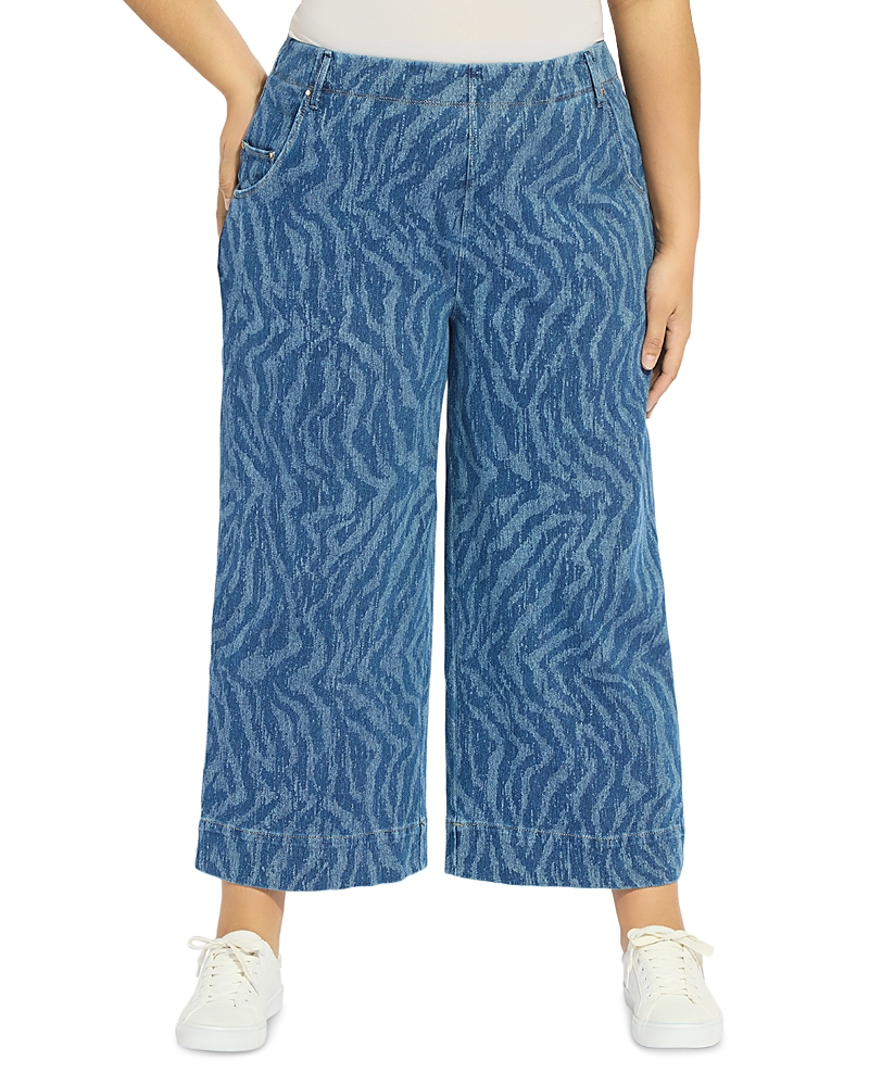 Lysse Plus Leo Palazzo Jeans in Current Ripples