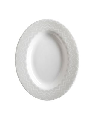  Zig Zag White Pickle Dish