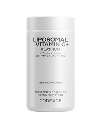 Liposomal Vitamin C+ Platinum, NAC, Glutathione, Resveratrol, Rutin, Ubiquinol CoQ10
