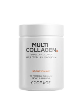  Multi Collagen Protein Capsules, Type I, II, III, V, X, Bone Broth, Ashwagandha & Amla Berry