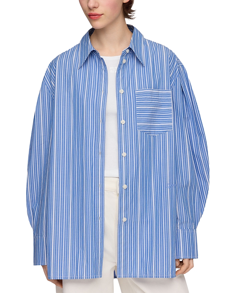 Ganni Striped Cotton Shirt