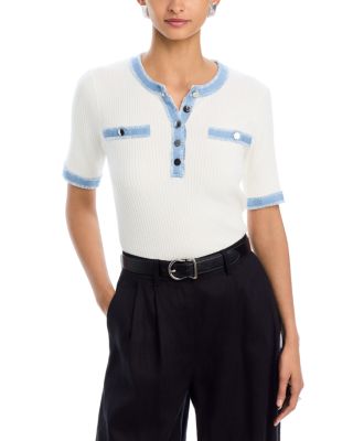 Elbow Sleeve Crewneck Pullover Top