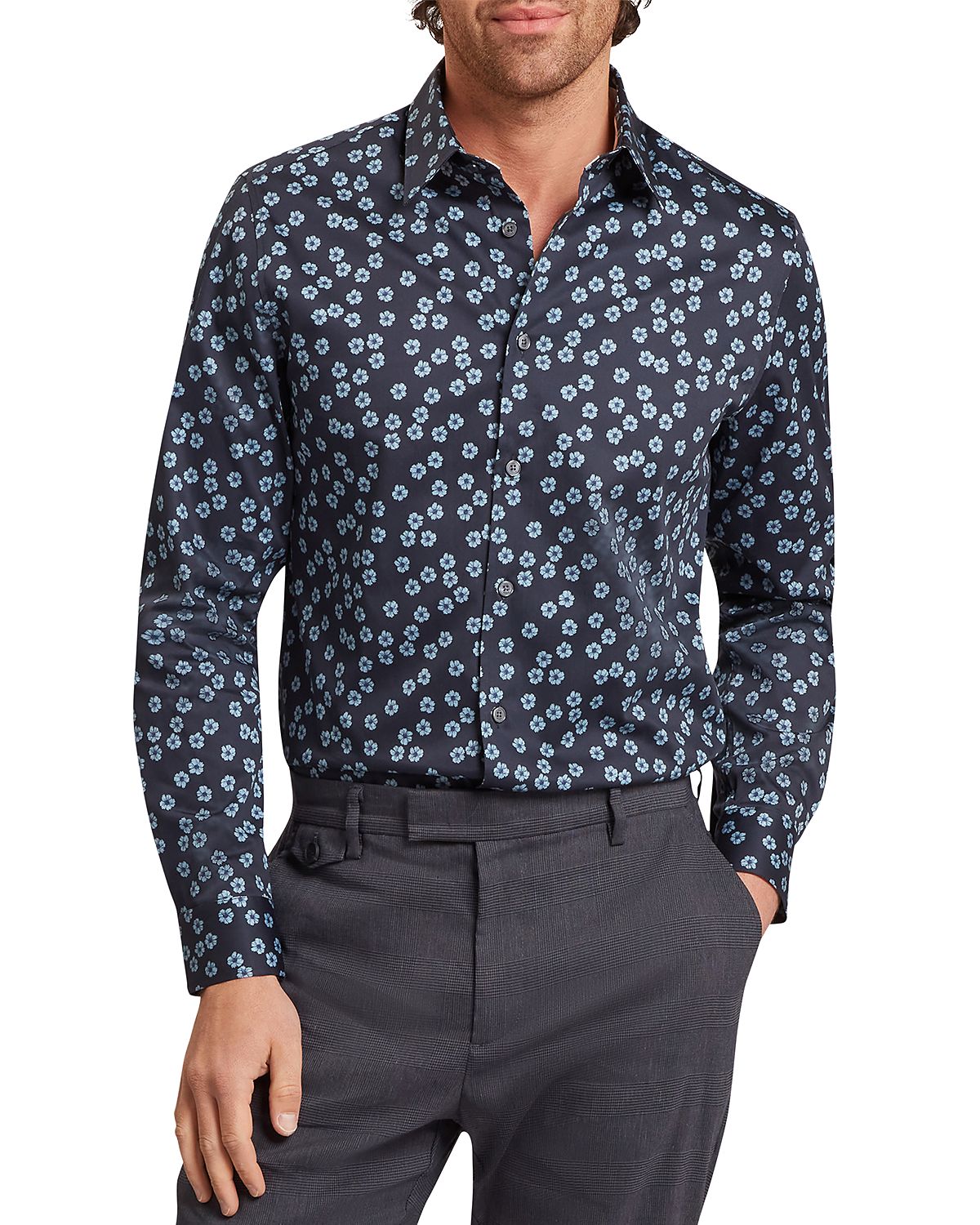 Ted Baker Davison Regular Fit Floral Shirt