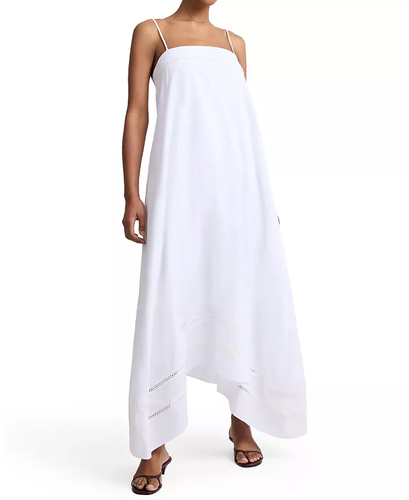 Onia Square Neck Handkerchief Dress