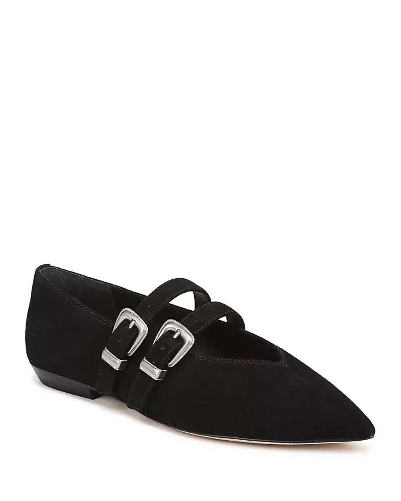 Veronica Beard Women's Bancroft Buckle Flats