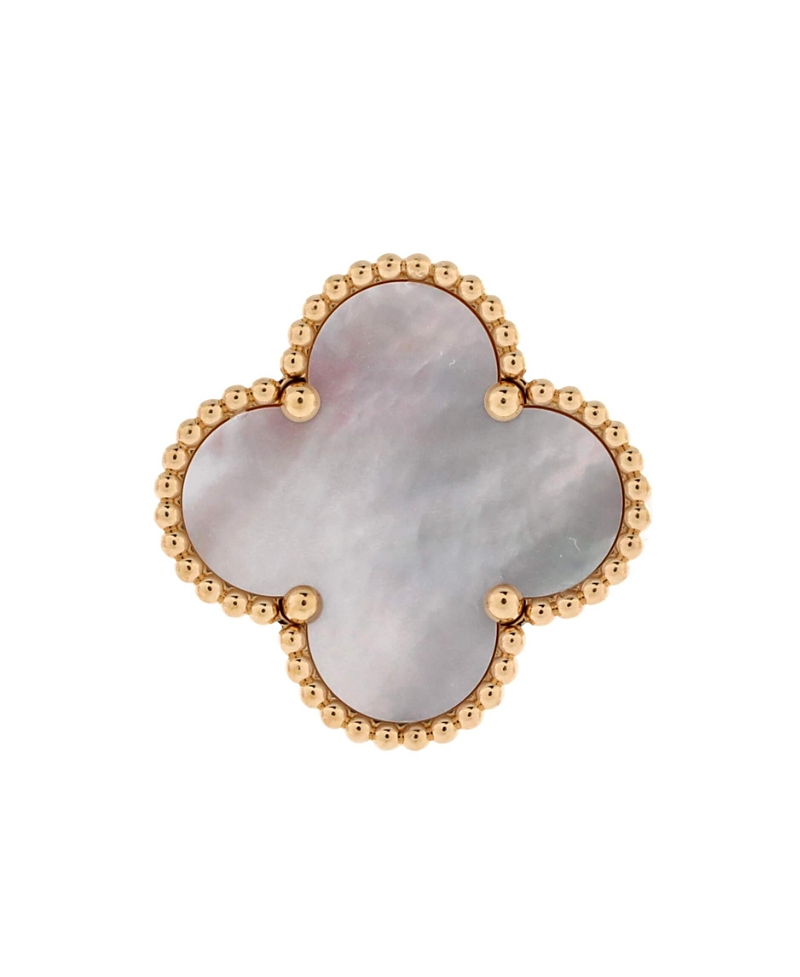 Pre-Owned Van Cleef & Arpels Magic Alhambra Ring 18K Gold with Mother of Pearl