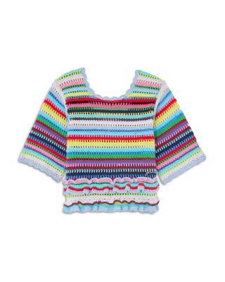 Striped Crochet Top
