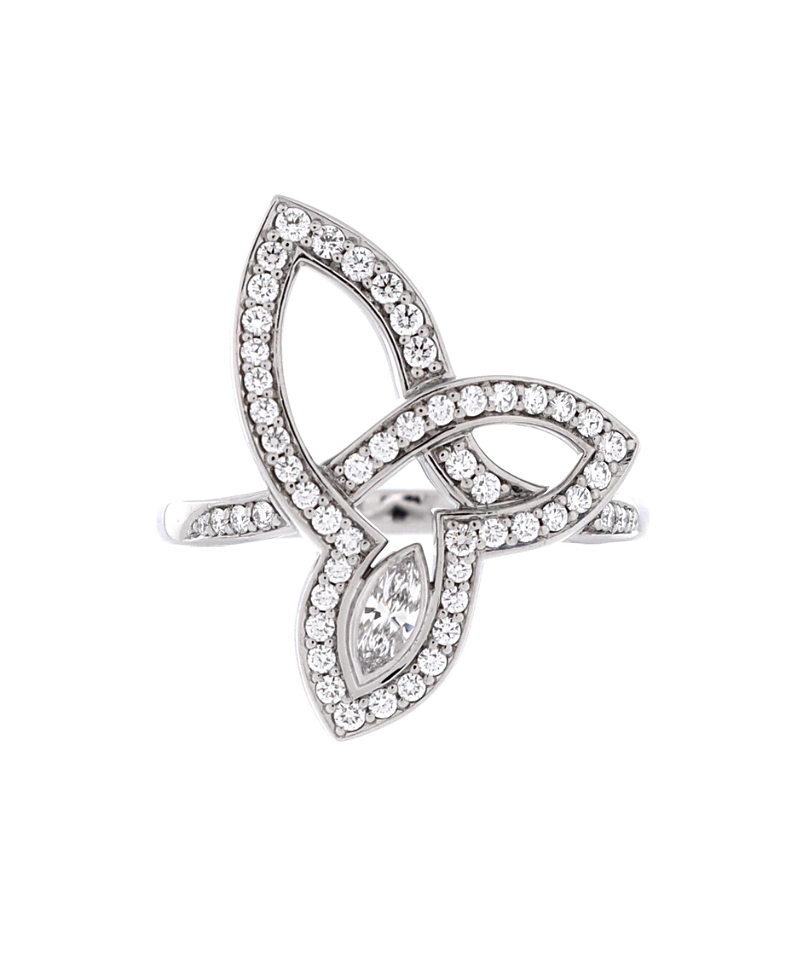 Pre-Owned Harry Winston Lily Cluster Ring Platinum and Diamonds