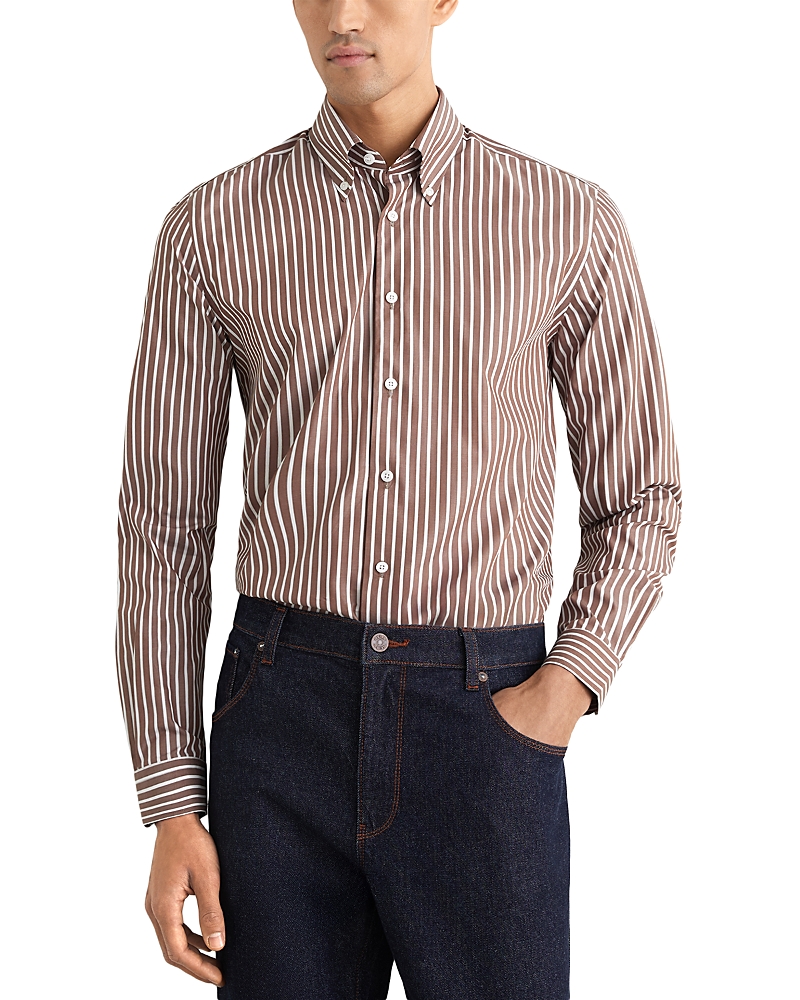Reiss Guyton Regular Fit Striped Dress Shirt