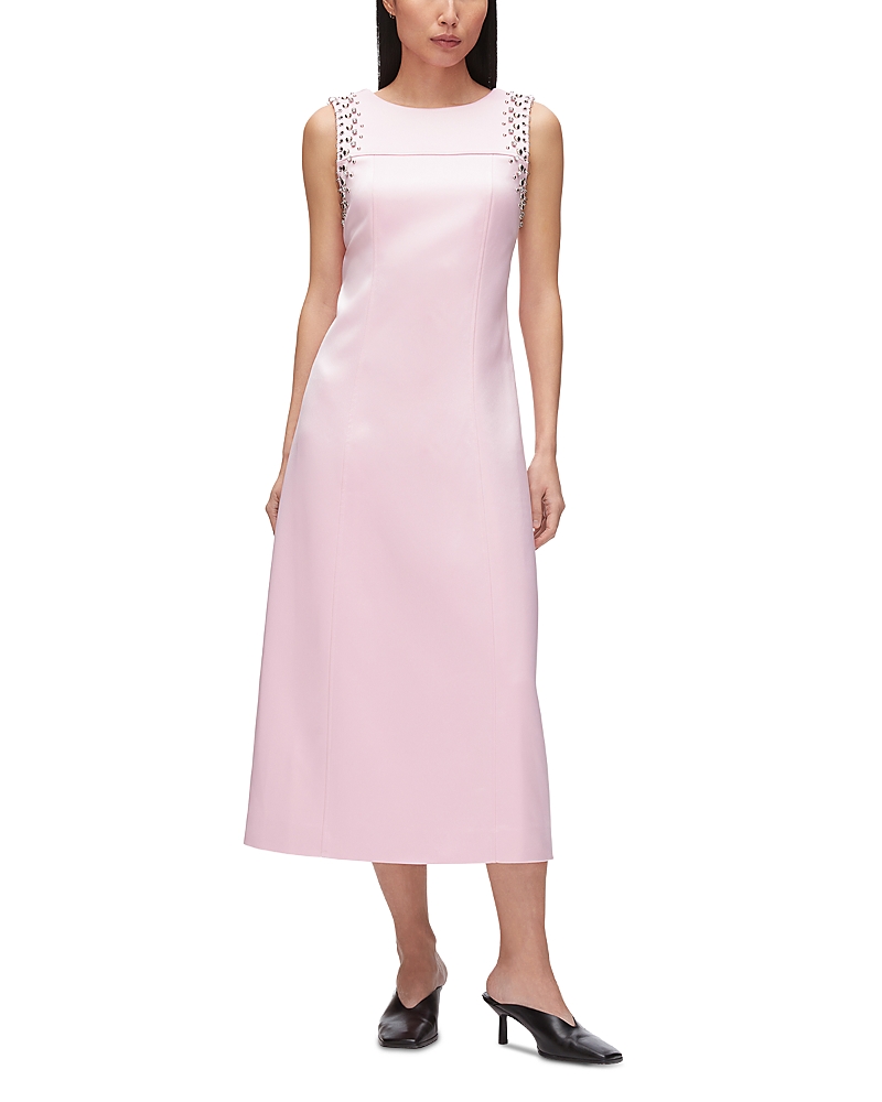 3.1 Phillip Lim Studded Structured Satin Midi Dress
